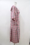 画像2: Jane Marple / フレンチマドラスドミトリードレス M ピンク H-26-04-13-025-JM-OP-KB-ZH (2)