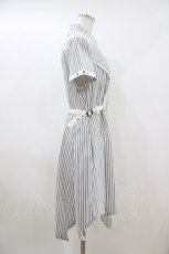 画像2: Ozz Croce / 刺繍ストライプシャツワンピース  白 H-26-04-13-026-OO-OP-KB-ZH (2)