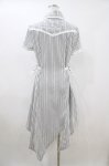 画像3: Ozz Croce / 刺繍ストライプシャツワンピース  白 H-26-04-13-026-OO-OP-KB-ZH (3)