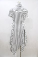 画像3: Ozz Croce / 刺繍ストライプシャツワンピース  白 H-26-04-13-026-OO-OP-KB-ZH (3)