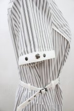 画像5: Ozz Croce / 刺繍ストライプシャツワンピース  白 H-26-04-13-026-OO-OP-KB-ZH (5)
