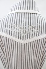 画像6: Ozz Croce / 刺繍ストライプシャツワンピース  白 H-26-04-13-026-OO-OP-KB-ZH (6)