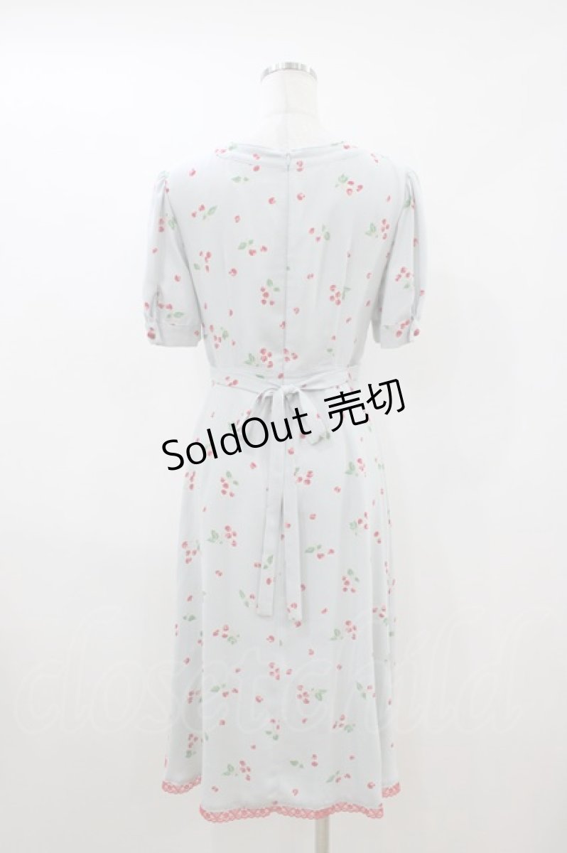 画像2: MILK / チェリーブロッサムdress  ブルーミントチェリー H-26-04-13-027-ML-OP-AK-ZH (2)