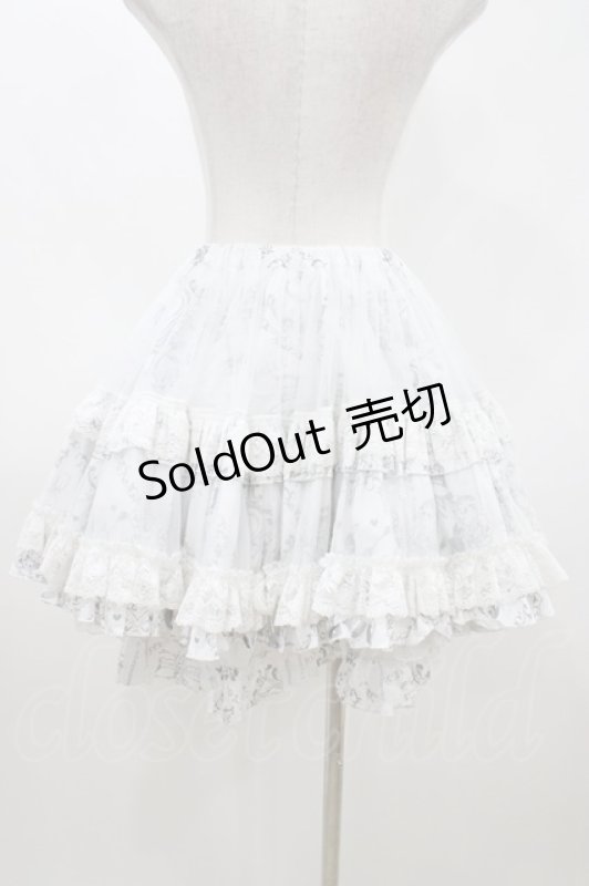 画像3: FRILL / ボリュームフリルスカート  ホワイト H-26-04-13-030-HN-SK-KB-ZH (3)