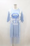 画像1: LISTEN FLAVOR / ヴァンパイアシースルーワンピース  ライトブルー H-26-04-13-032-PU-OP-KB-ZH (1)