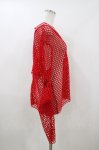 画像2: Candy Stripper / CUT OFF SLEEVE MESH トップス  レッド H-26-04-13-037-PU-TO-KB-ZH (2)
