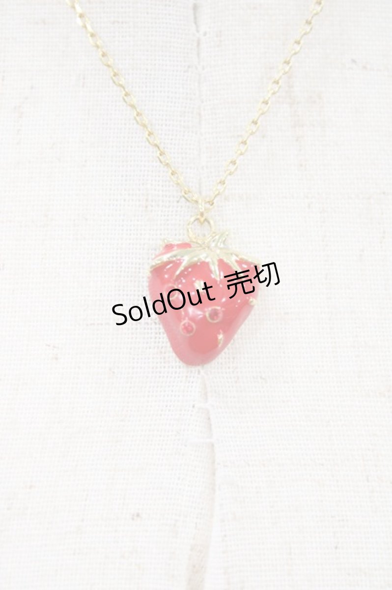 画像1: MILK / Strawberryネックレス  レッド H-26-04-13-039-ML-AC-AK-ZH (1)