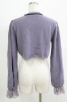 画像2: axes femme / ニットショートボレロ M パープル H-26-04-13-1032-AX-TO-NS-ZH (2)