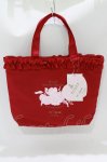 画像1: m petit by misako / NINA’Sコラボ プリントトートバッグ  レッド H-26-04-13-1039-LO-BG-NS-ZH (1)
