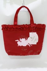 画像1: m petit by misako / NINA’Sコラボ プリントトートバッグ  レッド H-26-04-13-1039-LO-BG-NS-ZH (1)
