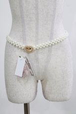 画像1: m petit by misako / TT*AMハートPLベルト  ホワイト H-26-04-13-1050-LO-ZA-NS-ZH (1)