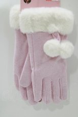 画像1: m petit by misako / AMポンポンツキグローブ  ベージュ H-26-04-13-1055-LO-ZA-NS-ZH (1)