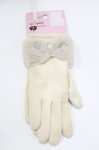 画像1: m petit by misako / AMリボンパールツキグローブ  アイボリー H-26-04-13-1057-LO-ZA-NS-ZH (1)