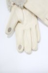 画像2: m petit by misako / AMリボンパールツキグローブ  アイボリー H-26-04-13-1057-LO-ZA-NS-ZH (2)