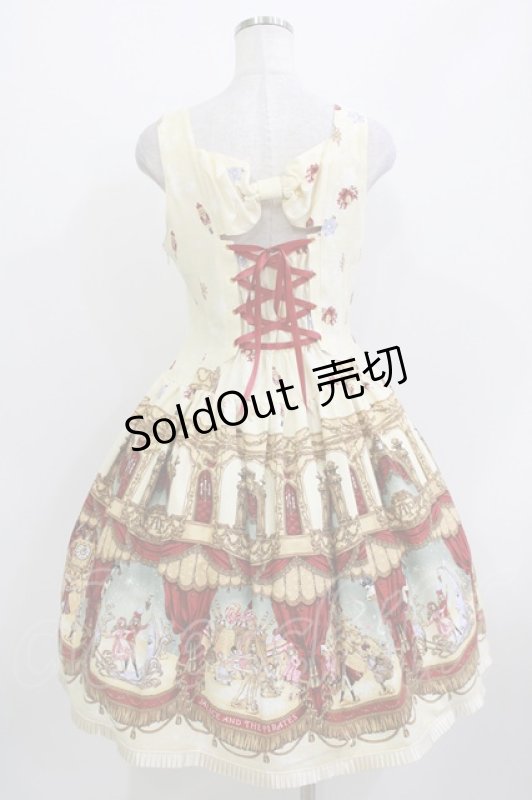 画像3: ALICE and the PIRATES / 雪降る聖夜の不思議な贈り物柄ナポレオンジャンパースカート Free 生成り H-26-04-13-1005-PA-OP-NS-ZH (3)