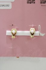 画像2: m petit by misako / AMハートイヤリング  ピンク H-26-04-13-1072-LO-AC-NS-ZH (2)