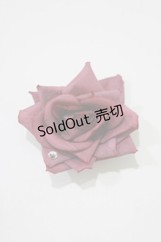 画像2: marcHenTica / ナタリーローズコサージュ  ワイン H-26-04-13-1075-LO-AC-NS-ZH (2)