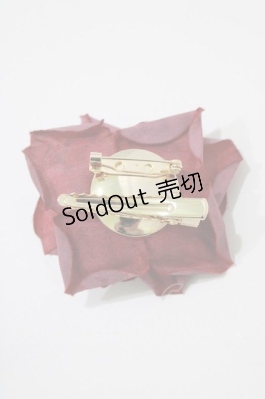 画像3: marcHenTica / ナタリーローズコサージュ  ワイン H-26-04-13-1075-LO-AC-NS-ZH (3)