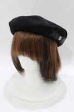 画像1: m petit by misako / NINA`SAMカメオベレー  ブラック H-26-04-13-1080-LO-AC-NS-ZH (1)