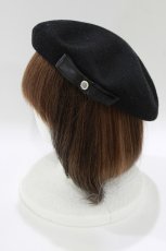 画像2: m petit by misako / NINA`SAMカメオベレー  ブラック H-26-04-13-1082-LO-AC-NS-ZH (2)