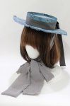 画像1: Victorian maiden / Wunder gardenリボンハット  ピーコック H-26-04-13-1083-CL-AC-YZ-ZH (1)