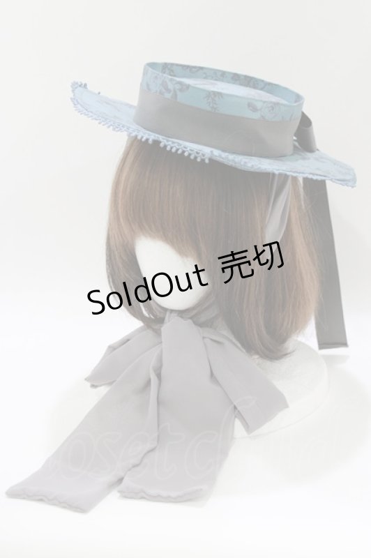 画像1: Victorian maiden / Wunder gardenリボンハット  ピーコック H-26-04-13-1083-CL-AC-YZ-ZH (1)