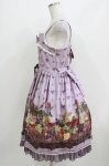 画像2: ALICE and the PIRATES / 秘密の冒険と幸せのワイナリー柄ジャンパースカートI Free ラベンダー H-26-04-13-1007-PA-OP-NS-ZH (2)