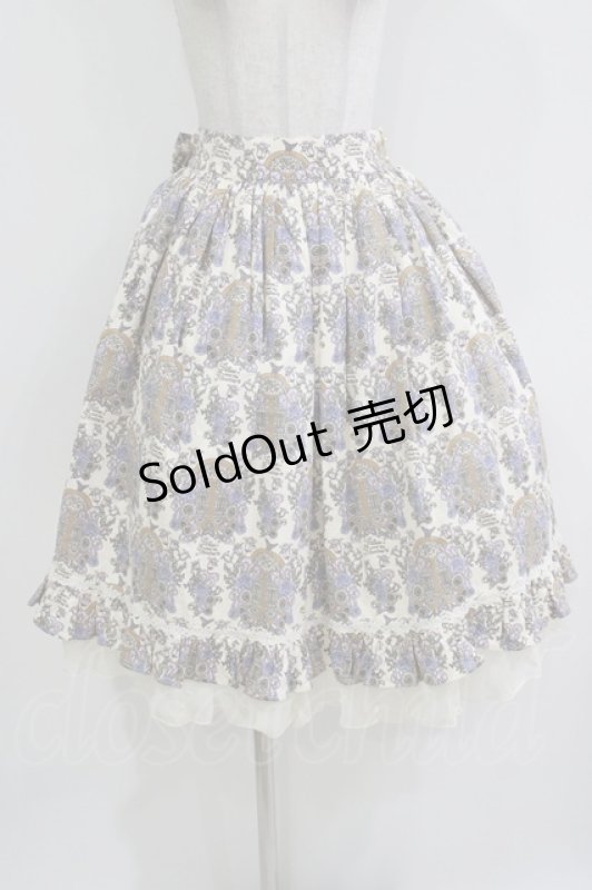 画像1: ALICE and the PIRATES / 旅立ちのブーケと希望の窓柄スカート Free 生成り H-26-04-13-1008-PA-SK-NS-ZH (1)