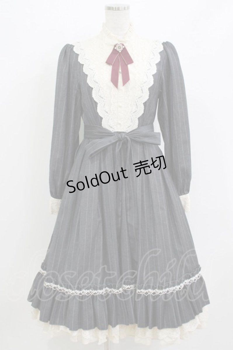 画像1: Miss Point（海外ロリータブランド） / 薔薇人形ワンピース M グレー H-26-04-13-1010-EL-OP-NS-ZH (1)