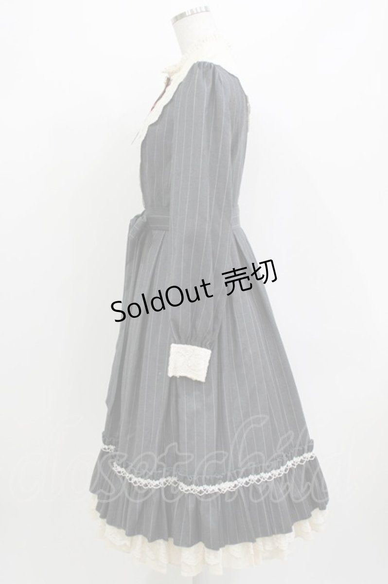 画像2: Miss Point（海外ロリータブランド） / 薔薇人形ワンピース M グレー H-26-04-13-1010-EL-OP-NS-ZH (2)
