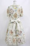 画像3: Miss Point（海外ロリータブランド） / 猫とバラのお茶会 前あきワンピース M 生成り H-26-04-13-1016-EL-OP-NS-ZH (3)