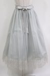 画像1: F&A / レース使いチュールプリーツスカート Free BLUE GRAY H-26-04-13-1018-LO-SK-NS-ZH (1)