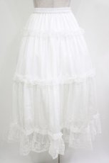 画像3: m petit by misako / サテンキリカエペチスカート S 白 H-26-04-13-1020-LO-SK-NS-ZH (3)