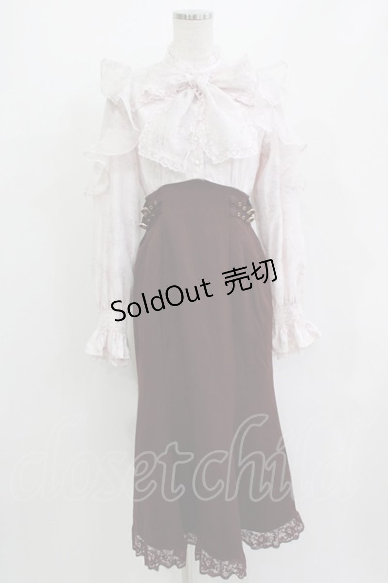 画像1: couture BY ROJITA / 花柄ドッキングロングワンピース Free ピンク/ボルドー H-26-04-13-1022-GO-OP-NS-ZH (1)