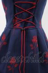 画像4: MILK / Rose Jacquardジャンパースカート  ネイビーベース H-26-04-13-007-ML-OP-AK-ZH (4)