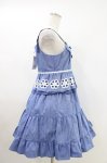 画像2: Emily Temple cute / フラワーボーラーノースリーブワンピース  ブルー H-26-04-13-008-ET-OP-KB-ZH (2)