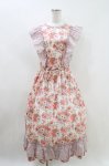 画像1: Jane Marple / MADELEINE&COLLEEN’S ORCHARDフリルトリムドレス  ピンク H-26-04-13-011-JM-OP-KB-ZH (1)
