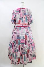 画像3: Jane Marple Dans Le Salon / Constructed stripes surf dress M ピンク H-26-04-13-016-JM-OP-KB-ZH (3)