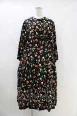 画像1: Jane Marple / Fortune gardeｎ side ribbon dress M ブラック H-26-04-13-019-JM-OP-ET-ZH (1)