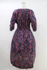 画像3: Jane Marple Dans Le Salon / Marie Antoinette drawstring sleeve dress Free ネイビー H-26-04-13-020-JM-OP-KB-ZH (3)