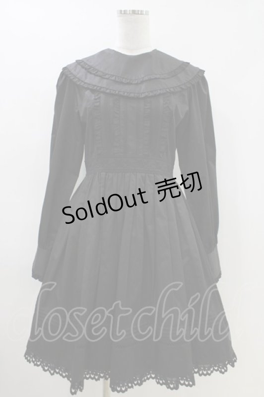 画像1: Moi-meme-Moitie / 綿レースピンタックワンピース 9号 黒 H-26-04-13-022-MO-OP-AK-ZH (1)