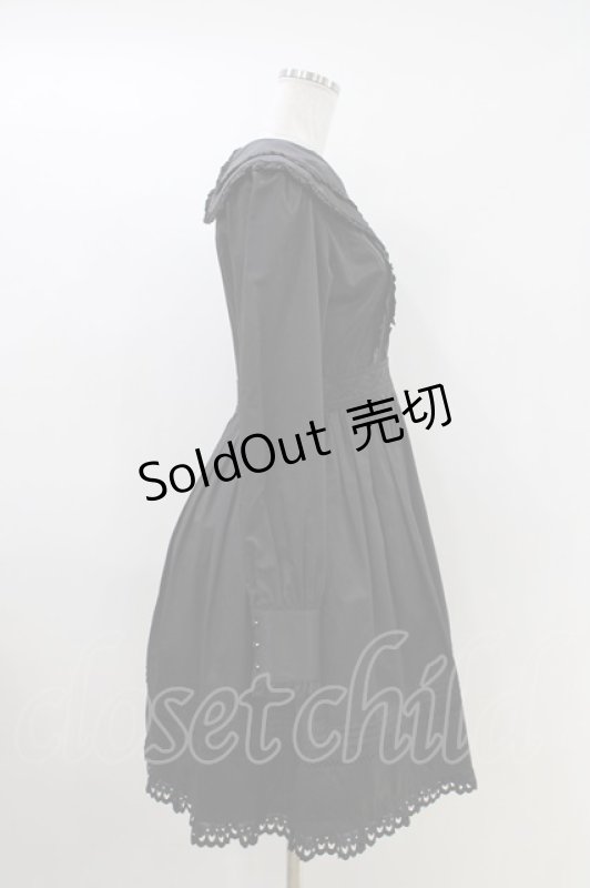 画像2: Moi-meme-Moitie / 綿レースピンタックワンピース 9号 黒 H-26-04-13-022-MO-OP-AK-ZH (2)