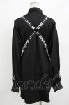 画像3: BACKSTAGE PASS / PARACHUTE BELTビッグシルエットシャツ  ブラック H-26-04-14-031-PU-BL-KB-ZH (3)