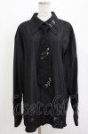 画像1: DimMoire / タイ付きダメージ切替シャツ  ブラック H-26-04-14-032-0-BL-KB-ZH (1)