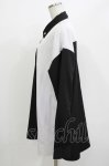 画像2: minority / チャームタイ付配色ブラウス  黒×白 H-26-04-14-034-PU-BL-KB-ZH (2)