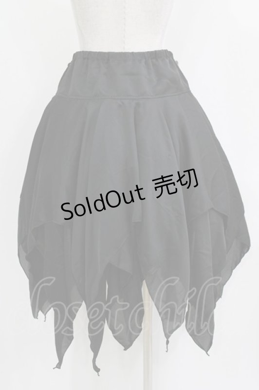 画像3: ALGONQUINS / イレギュラースカート  ブラック H-26-04-14-004-AL-SK-KB-ZH (3)