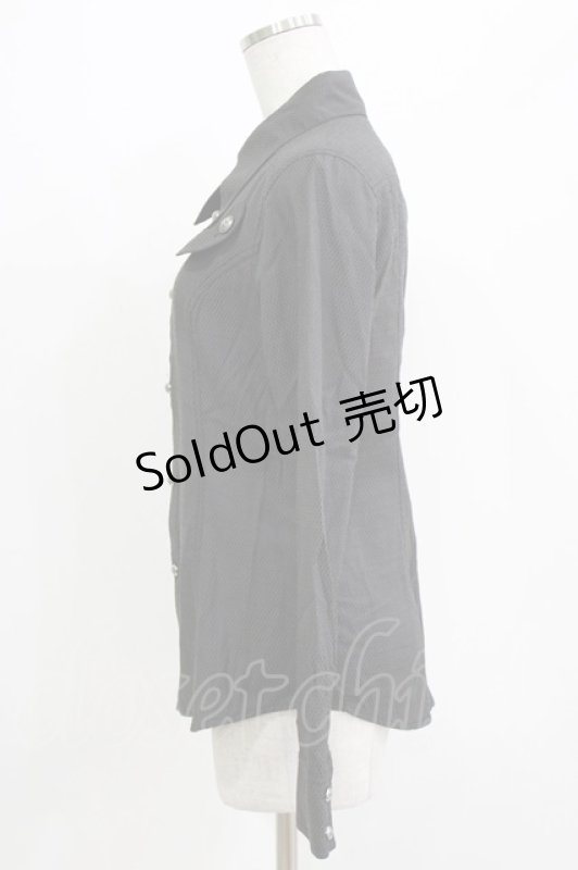 画像2: ALGONQUINS / キャットカラーブラウス  ブラック H-26-04-14-041-AL-BL-KB-ZH (2)