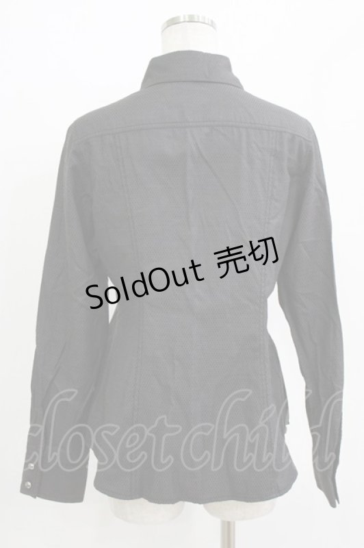 画像3: ALGONQUINS / キャットカラーブラウス  ブラック H-26-04-14-041-AL-BL-KB-ZH (3)