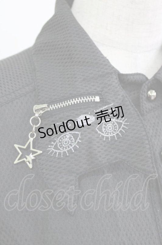 画像4: ALGONQUINS / キャットカラーブラウス  ブラック H-26-04-14-041-AL-BL-KB-ZH (4)