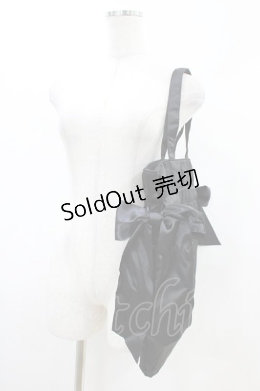 画像2: Maison de FLEUR / クロミ/ダブルリボントート  ブラック H-26-04-14-1039-LO-BG-NS-ZH (2)